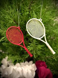 Tennis Racket Ornament 3D Printer Model