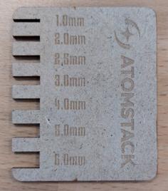 Laser Cut Material Gauge