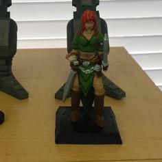 DnD Female Fighter 3D Printer Model