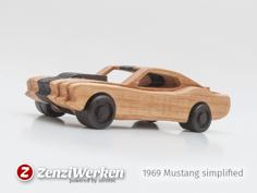 Laser Cut 1969 Mustang Simplified Cnc/laser