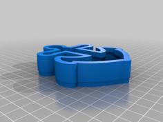 Anchor Cookie Cutter 3D Printer Model