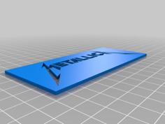 Metallica Stencil Tatoo 3D Printer Model