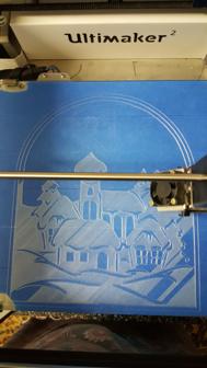 Winter Church Houses 3D Printer Model