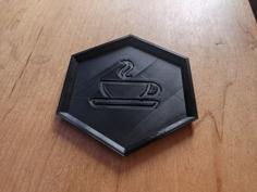 Simple Geometric Coffee Coaster 3D Printer Model