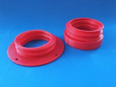 K40 Laser Exhaust Hose Flange 3D Printer Model