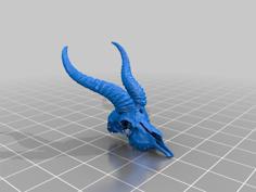 Springbok Skull 3D Printer Model