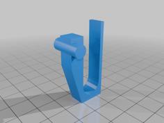 Pinch Tab To J Hook Wiper Adapter 3D Printer Model