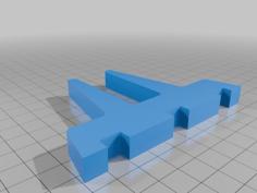 Laptop Stand (20mm Wide) 3D Printer Model