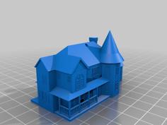 Victorian House Christmas Ornament 3D Printer Model