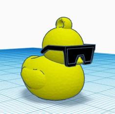 Rubber Duck With Sunglasses 3D Printer Model