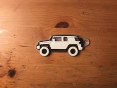 Toyota FJ Cruiser  Keychain 3D Printer Model