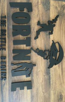 Laser Cut Wandbild Fortnite