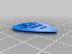 Customized Guitar Pick Of My Rock Band Stratoz 3D Printer Model