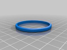 Tupper Freezable Water Bottle Identifier Rings 3D Printer Model