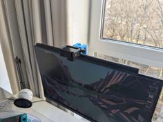 Double GoPro Mount For Flat Displays 3D Printer Model