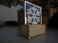 Laser Cut Lámpara Led Senzilla