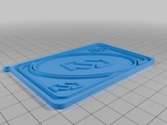 UNO REVERSE CARD 3D Printer Model