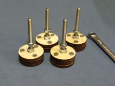 Adjustable Heigth Leveling Feet, Lasercut, M6/M8/M10