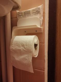 Holder For Toilet Paper, Wipes And A Smartphone – Easy To Print 3D Printer Model