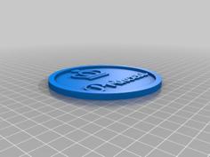 Princess Coaster 3D Printer Model