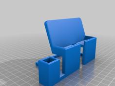 Samsung Note 9 Or Galaxy S Phone Dock With Earbud Holder 3D Printer Model