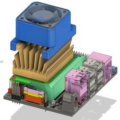 NVIDIA Jetson Development Board Fan Mount 3D Printer Model