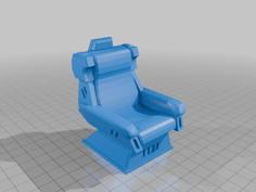 Klingon Command Chair- Star Trek 3D Printer Model