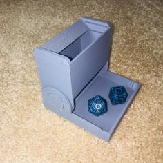 Folding Compact Dice Tower 3D Printer Model