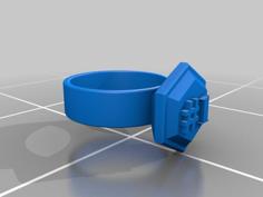 Size 6 #1 Ring 3D Printer Model