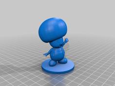 Nintendo Toad Fixed 3D Printer Model