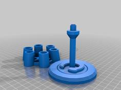 Carousel For Six Pens/Pencils 3D Printer Model