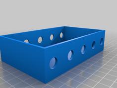 Box With Circles And A Lid 120x74x30mm 3D Printer Model