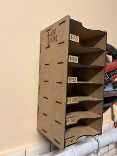 Laser Cut Sandpaper Disc Storage Rack