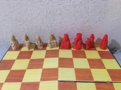 Modified Versions Of Nestra’s Lewis Chessmen 3D Printer Model