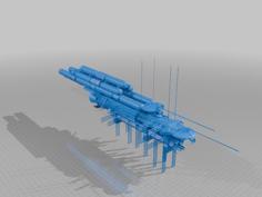 Babylon 5 Minitor Class Light Ship 3D Printer Model