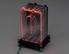 Acrylic RGB Retro Nixie Digit; Acrylic Laser Cut, WS2812 Strip