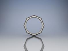 Octagon Ring 3D Printer Model