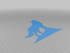 Wolf Howling 3D Printer Model