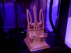 Ukraine Trident Phone Stand 3D Printer Model