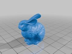 Stanford Bunny Keyring 3D Printer Model