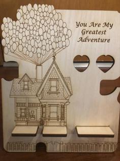 Laser Cut Disney Up Desk Organizer