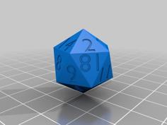 20-sided Die 3D Printer Model