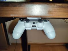 PS 4 Controller Holder – Under Desk Edition 3D Printer Model