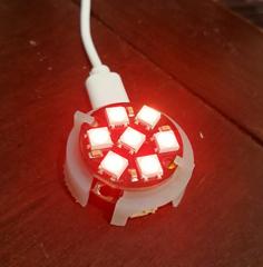 Holder For Gemma M0 And Neopixel Jewel 3D Printer Model