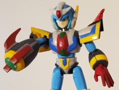 Custom Buster Parts Rockman X (Mega Man) Mega Armor Series 4th Armor 3D Printer Model