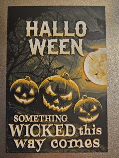 Halloween Something Wicked This Way Comes 3D Printer Model