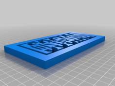 Social Distortion Stencil 3D Printer Model