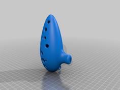 12 Hole Ocarina With Ring Loop 3D Printer Model