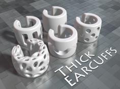 Thick Ear Cuffs 3D Printer Model