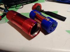 Flashlight Battery Holder 3D Printer Model